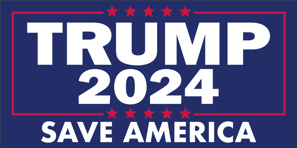 Trump 2024 Save America Bumper Sticker