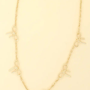 Bowknot Necklace - Classy Chaos Boutique