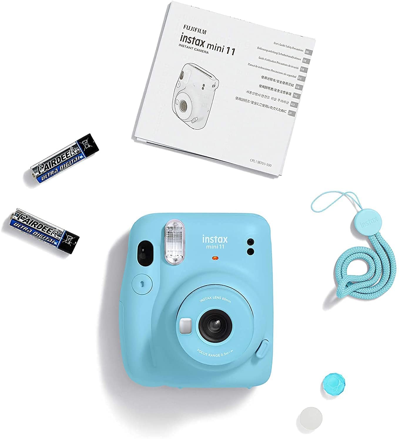 Fujifilm Instax Mini 11 Camera with Fuji Instant Pack + Colo - Abesons