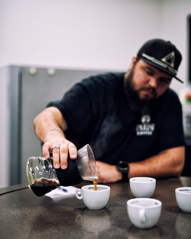 Nick Pouring Coffee