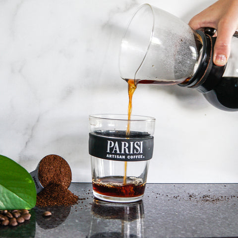 Pouring Parisi Coffee