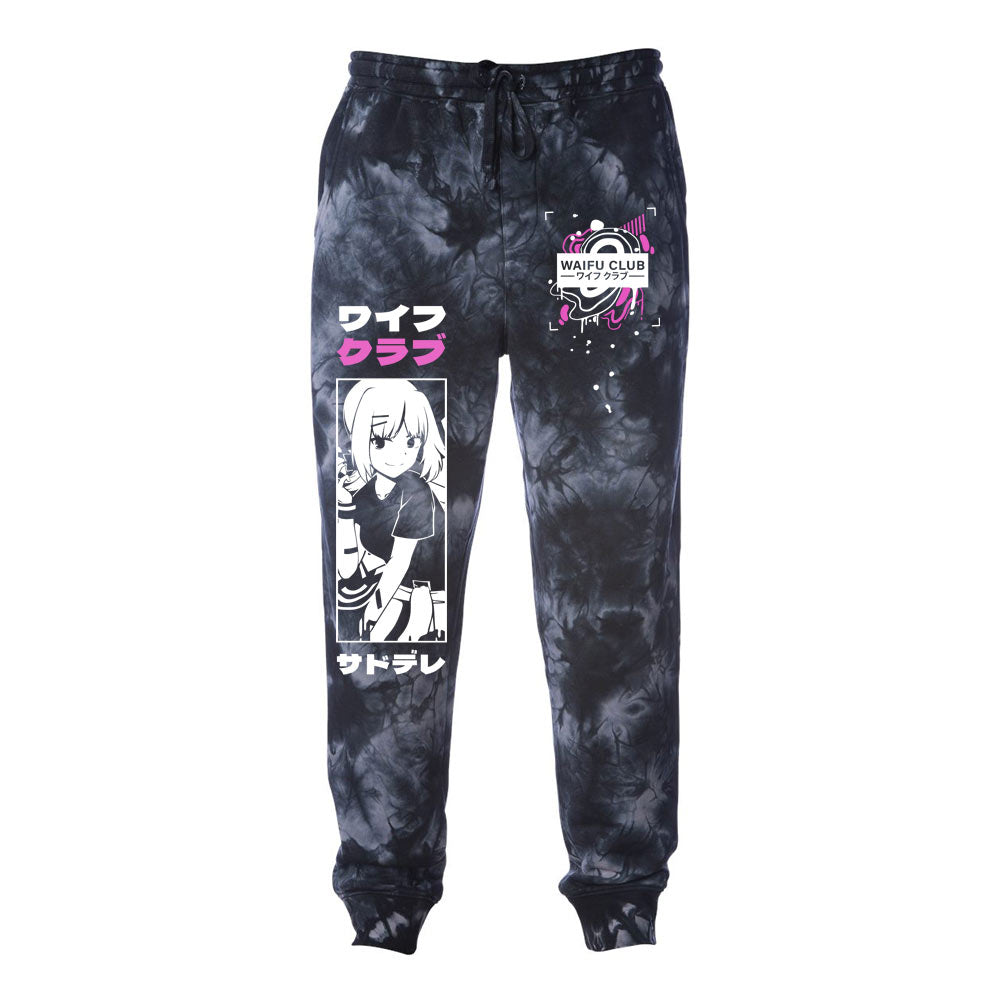 Waifu Club Sado Graffiti Concept Anime Tie Dye Sweatpants – UwU LLC