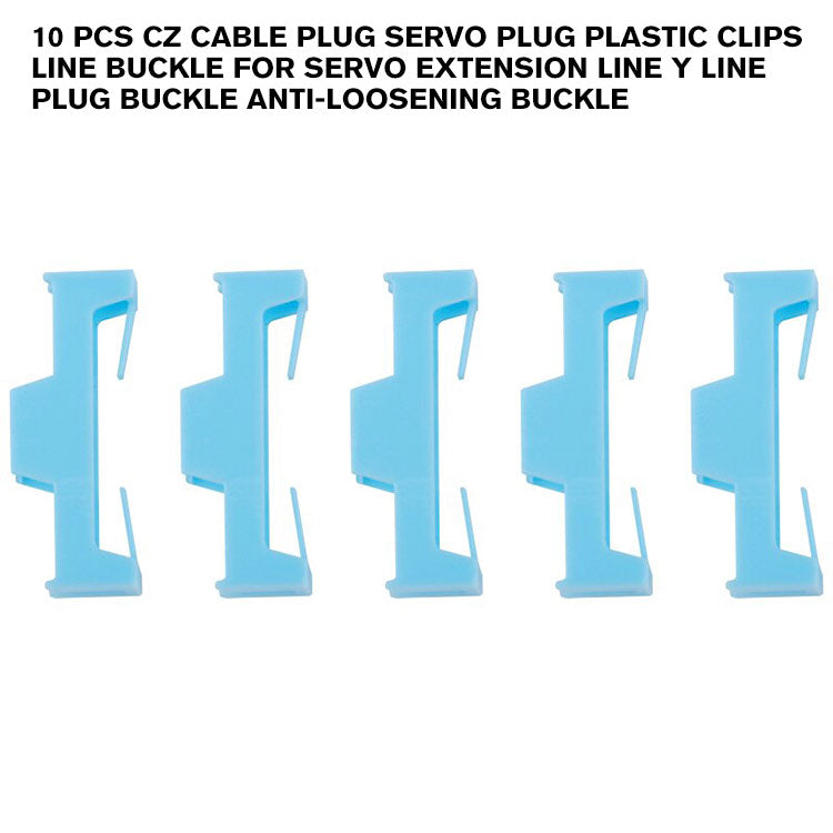 10 Pcs CZ Cable Plug Servo Plug Plastic Clips Line Buckle for Servo Extension Line Y Line Plug Buckle Anti-loosening Buckle