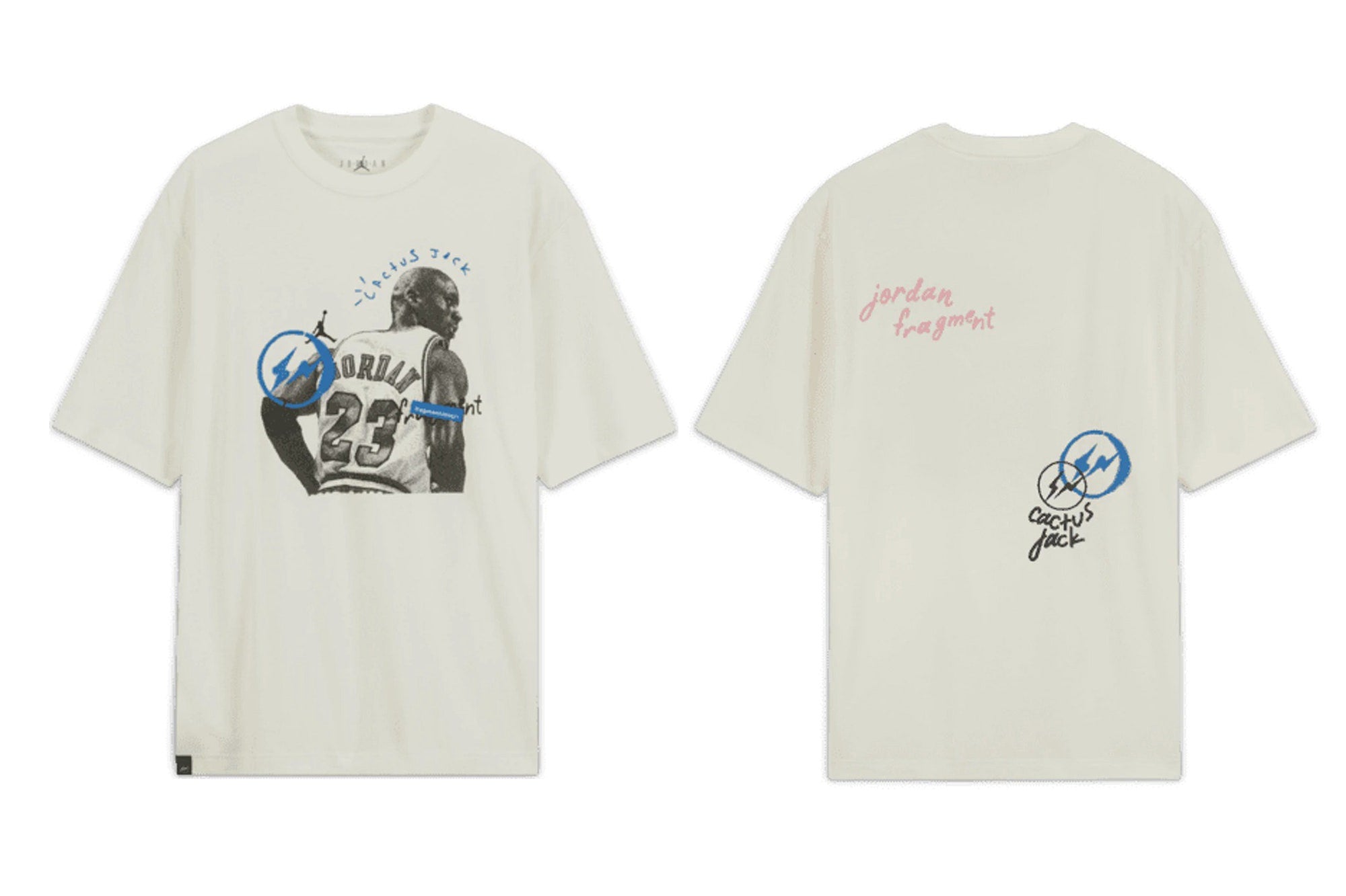 Jordan X Travis Scott X Fragment Design T-shirt White | islamiyyat.com