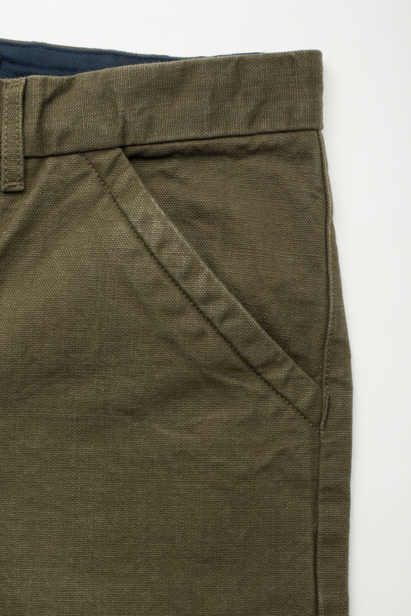 Workers Chino Slim Fit | 14 Ounce Slub Army Green – Freenote Cloth