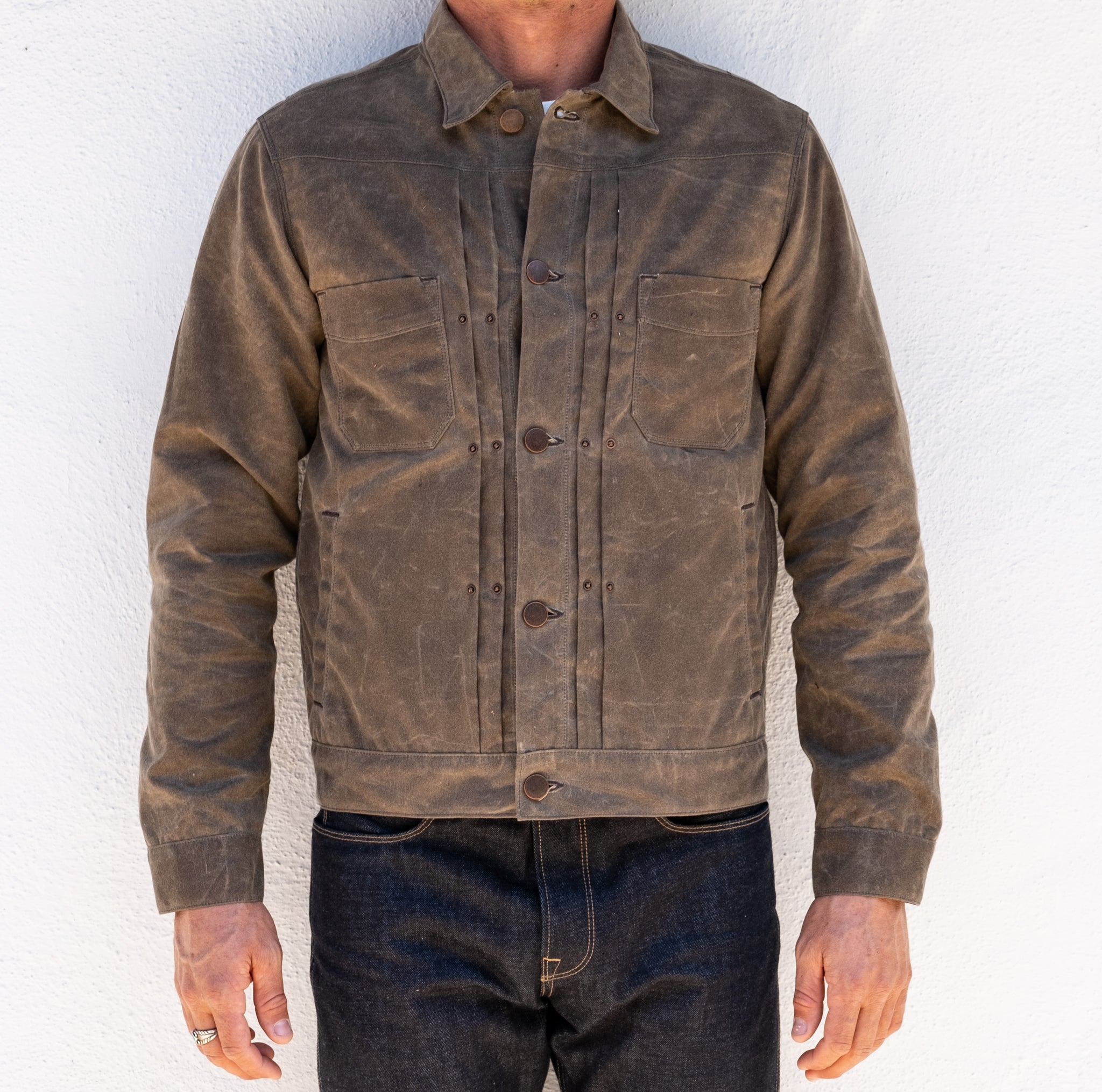 Riders Jacket Waxed Canvas | Oak – Freenote Cloth