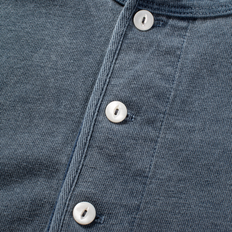 13 Ounce Henley L/S | Faded Blue – Freenote Cloth