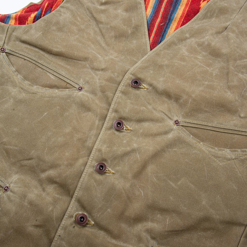 Calico Vest Waxed Canvas | Tobacco – Freenote Cloth