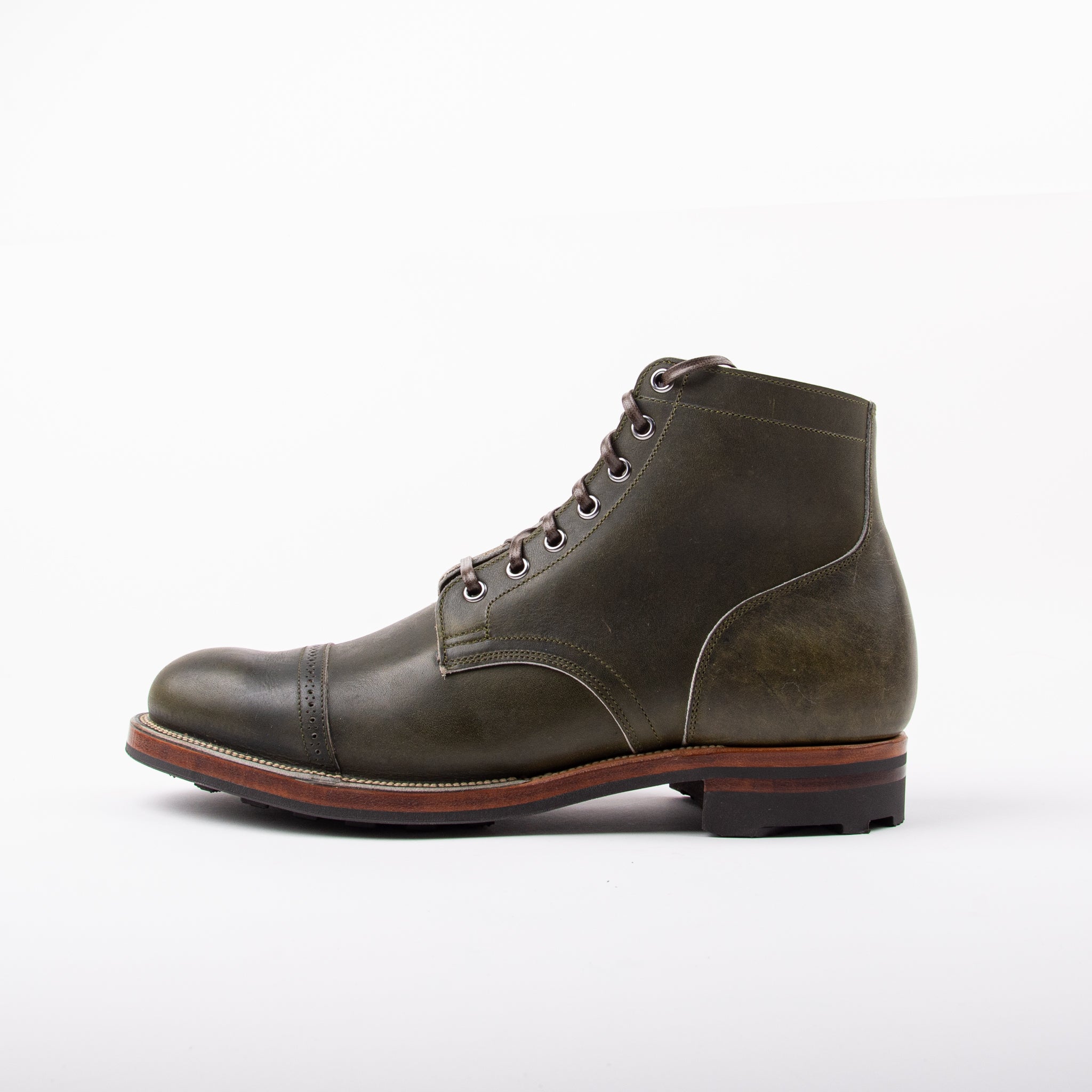 Viberg Service Boot | SHINKI SHRUNKEN COGNAC HORSEBUTT