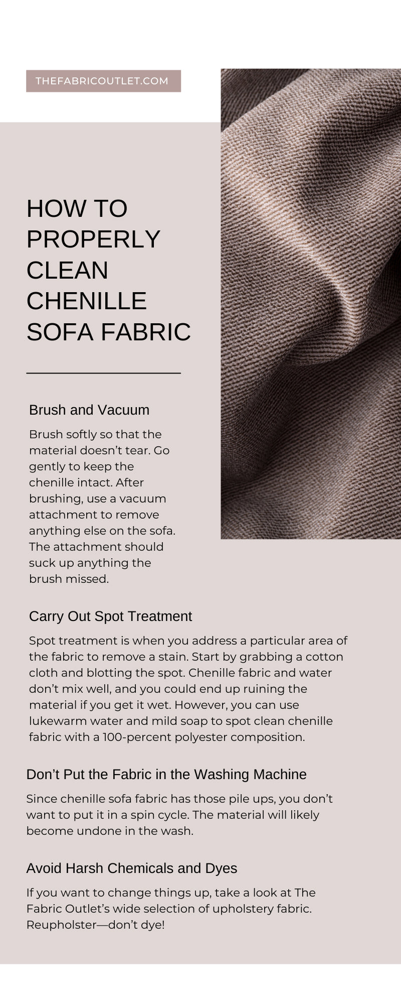 How To Properly Clean Chenille Sofa Fabric
