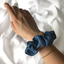 Load image into Gallery viewer, Large Heavenly Blue Scrunchie

