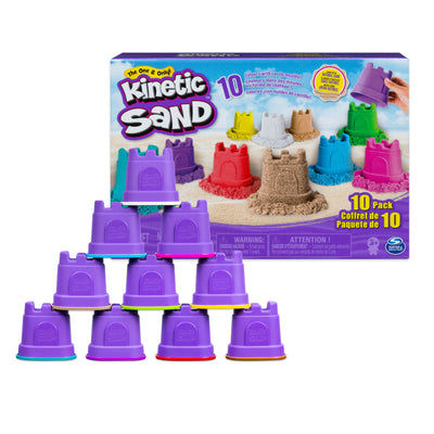 Kinetic Sand, Sandbox Playset with 1lb of Purple Kinetic Sand and 3 Molds,  for Ages 3 and up – Shop Spin Master