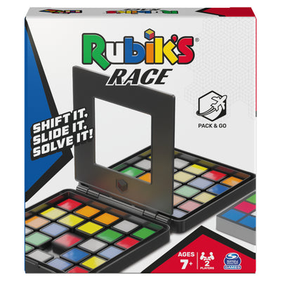  Rubik's Race, Metallic Edition Classic Fast-Paced Puzzle  Strategy Sequence Two Player Board Game, for Kids and Adults Ages 7 and up,  Multicolor : Everything Else