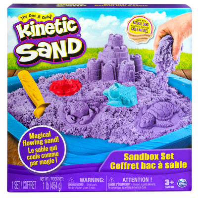 Kinetic Sand, Super Sandbox Set with 10lbs of Kinetic Sand, Portable  Sandbox w/ 10 Molds and Tools, Play Sand Sensory Toys for Kids Aged 3 and  Up – Shop Spin Master