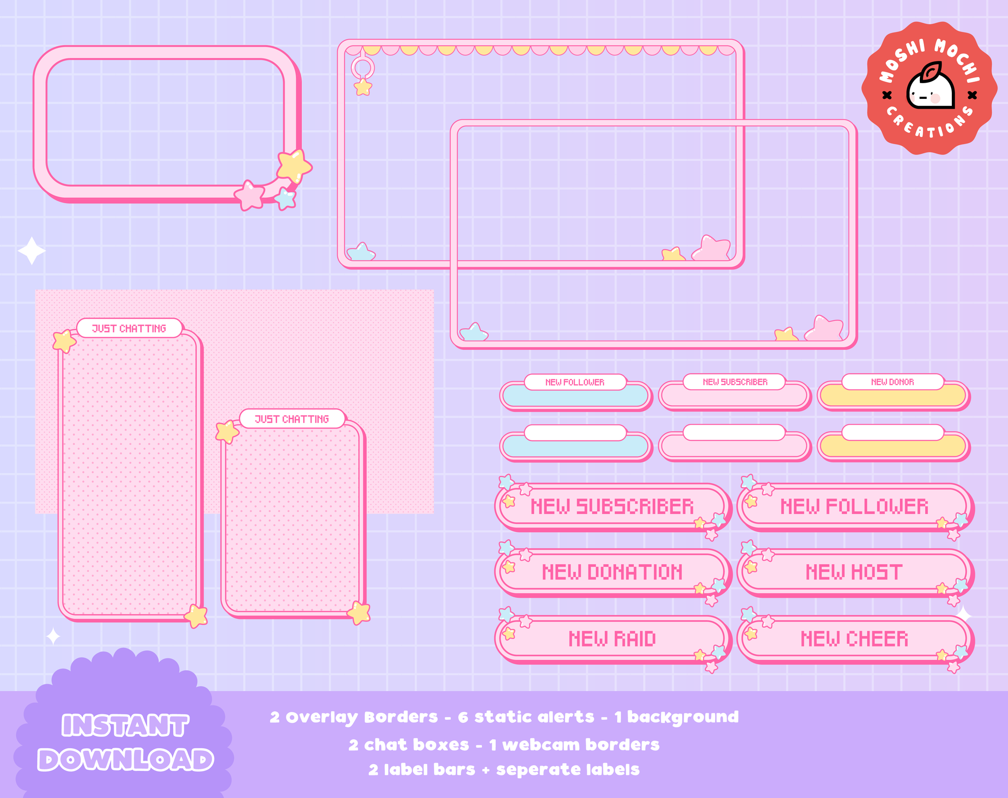 Strawberry Theme Full Twitch Package In 2021 6f8