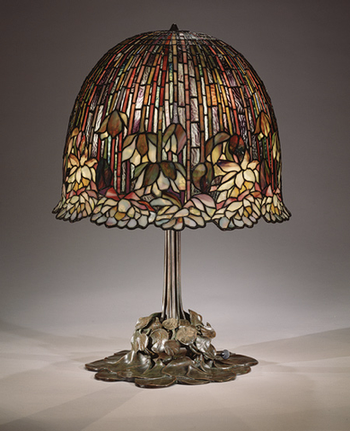 Lampe Jaune de Collection en Tiffany