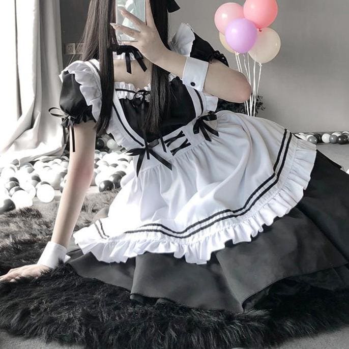 Kawaii Lolita Maid Outfit Cute Maid Dress EG201