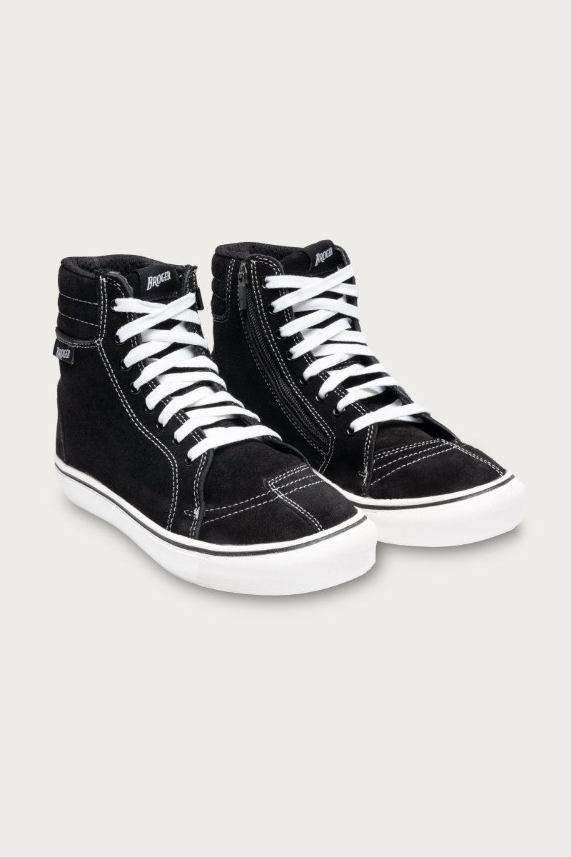 California Black/White Boots – Broger Moto