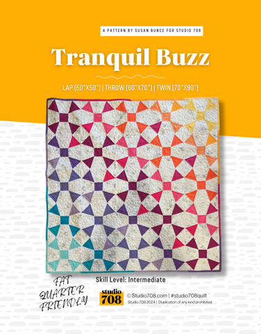 Tranquil Buzz quilt pattern cover