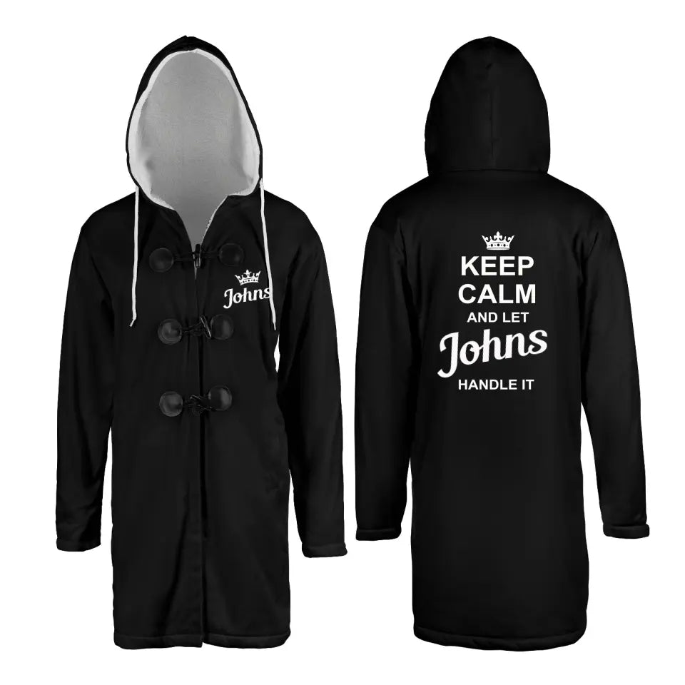  Personalized Put Any Name on Unisex Cloak Coat, Keep Calm and Let Your Name Handle It Cloak Coat