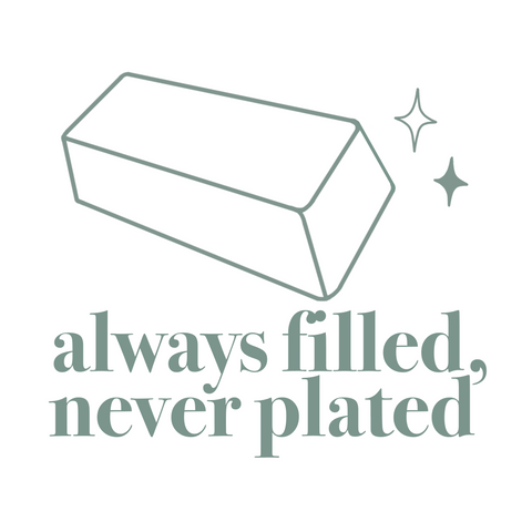 Always filled, never plated