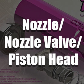 Airsoft GBB Pistol Nozzle, Nozzle Valve, Piston Head