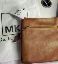 Load image into Gallery viewer, MKF Collection Angelina Crossbody Bag by Mia K. - Cognac Brown
