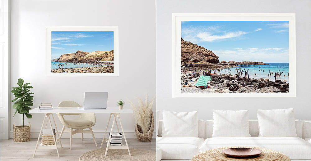 beach prints, millie brown prints, robe beach prints, second valley beach, beach art prints, beach house art, beach wall art, 