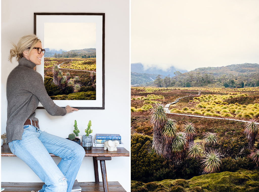 cradle mountain wall art print featuring the wilderness of Cradle Mountain National Park Tasmania