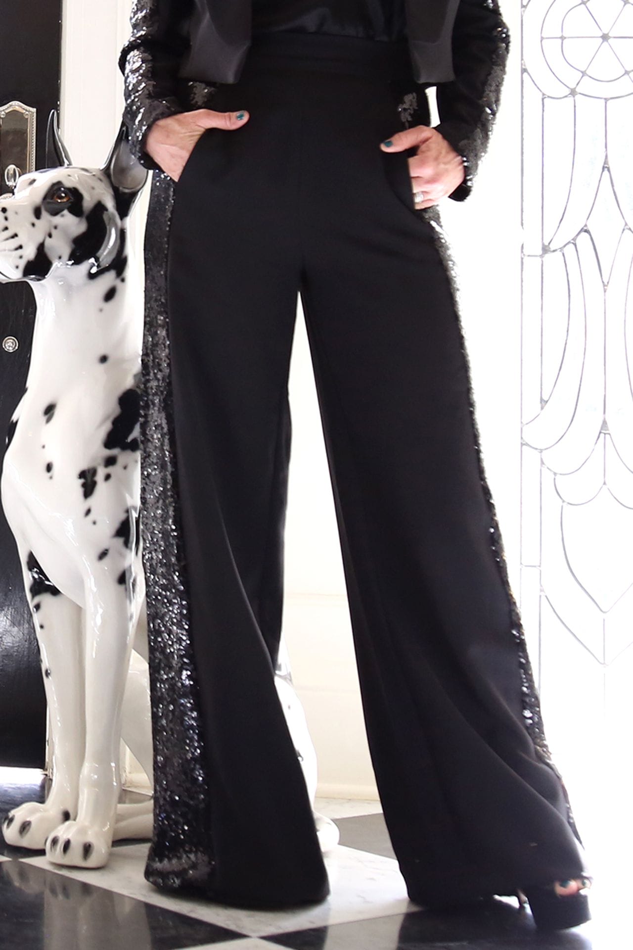 As Seen on Kyle Richards - Black Suit Pant