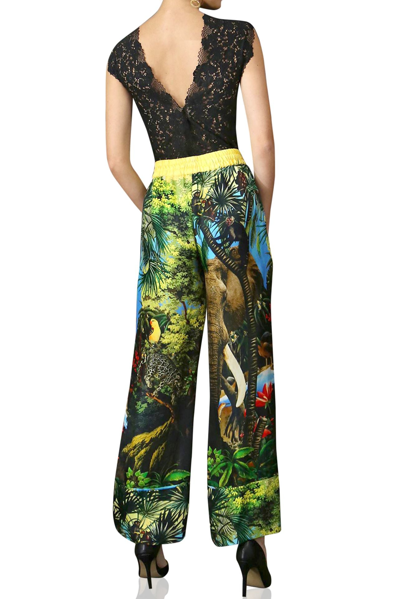 Designer Pants, Silk Pants, Printed Pants