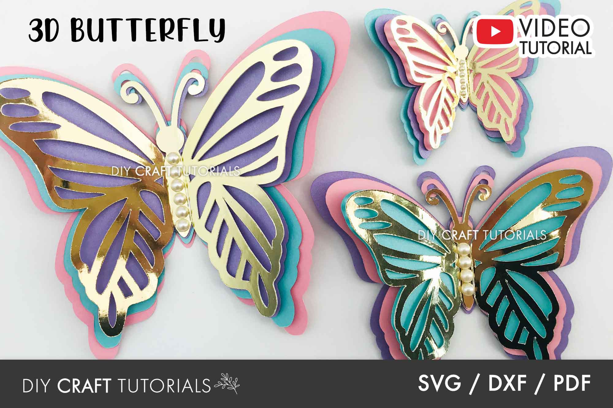 Free Free Butterfly Svg 3D 734 SVG PNG EPS DXF File