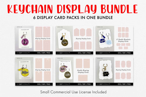 Keychain Display Card SVG Bundle - Set 2 - So Fontsy