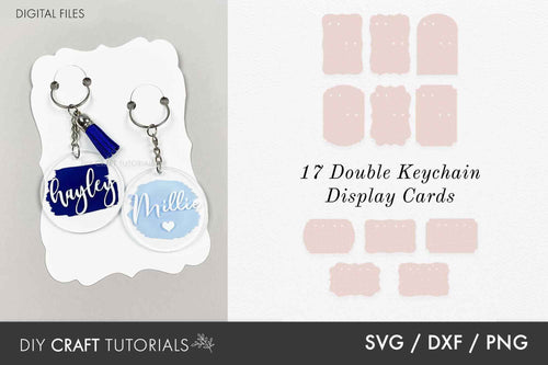 Double Keychain Display Card SVG – DIY Craft Tutorials