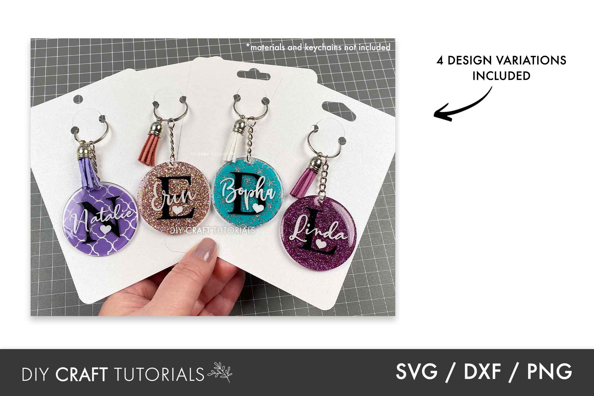 Keychain Display Card SVG – DIY Craft Tutorials