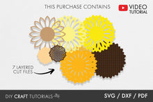 Download Layered Mandala Svg Sunflower Diy Craft Tutorials