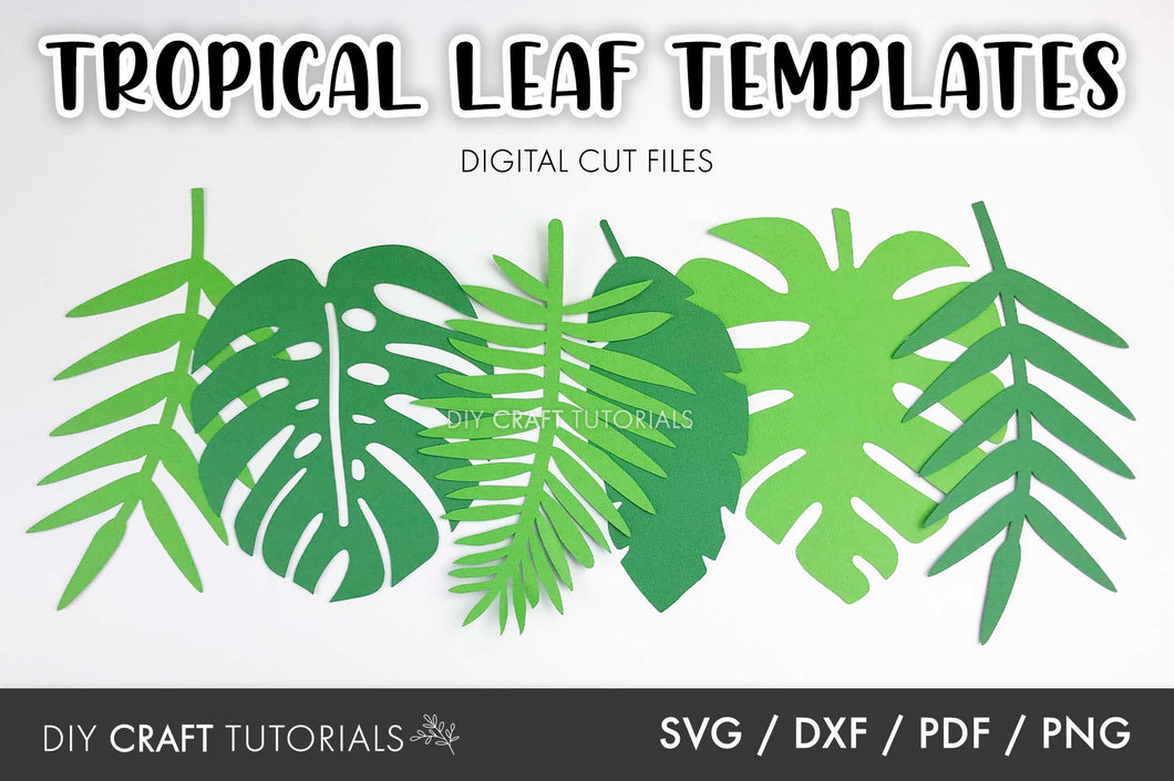 tropical leaf template