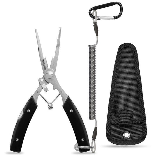 TRUSCEND Aluminum Fishing Pliers Set with Sheath Lanyard