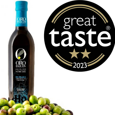 Oro Bailen Hojiblanca Spanish extra virgin olive oil wins 2 Great Taste stars 2023