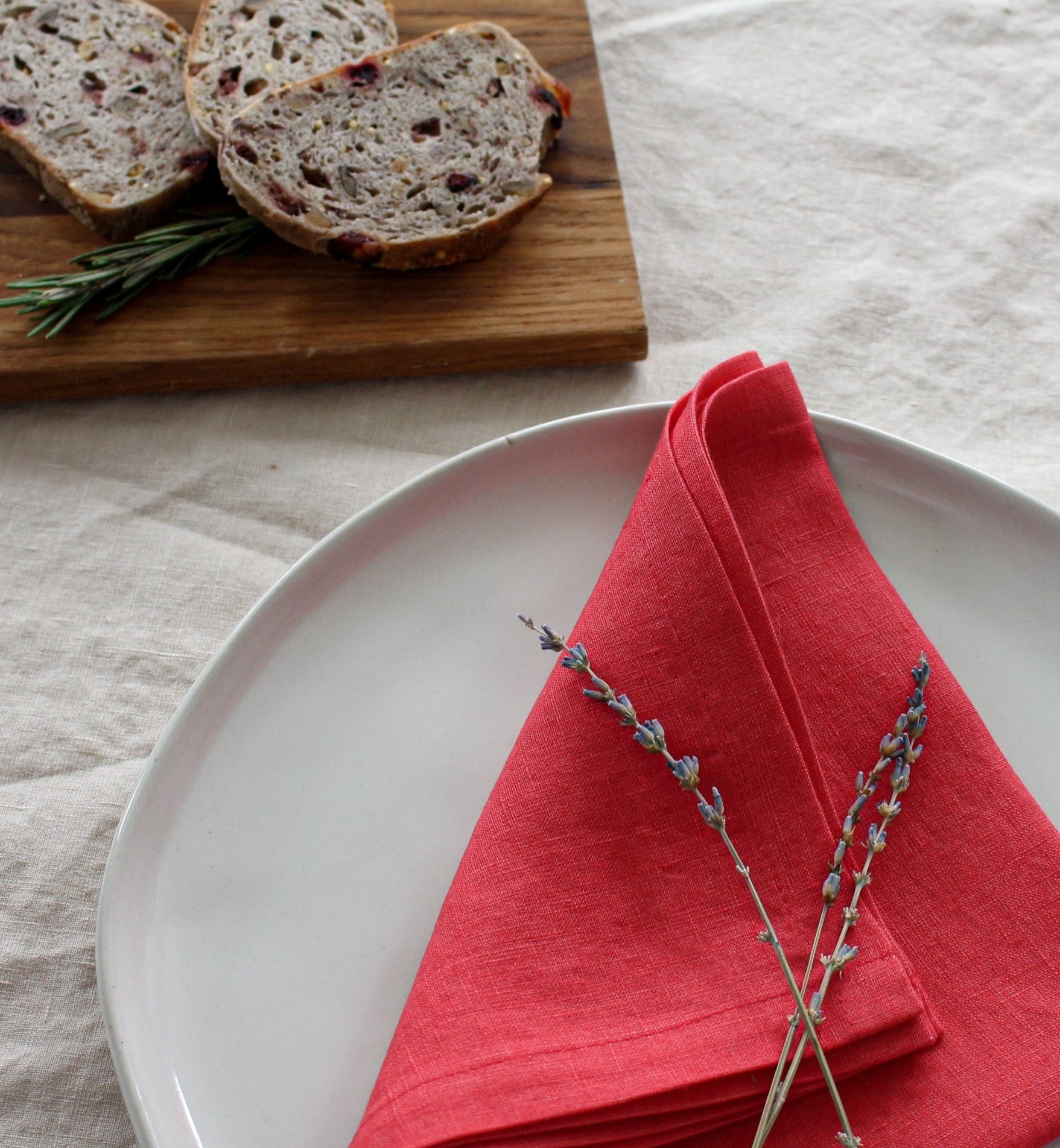 Red Linen Napkins
