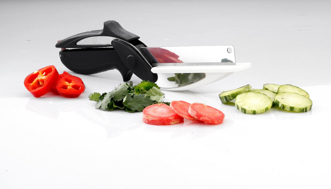 Steel Smart Clever Cutter Kitchen Knife Food Chopper – DARKPYRO