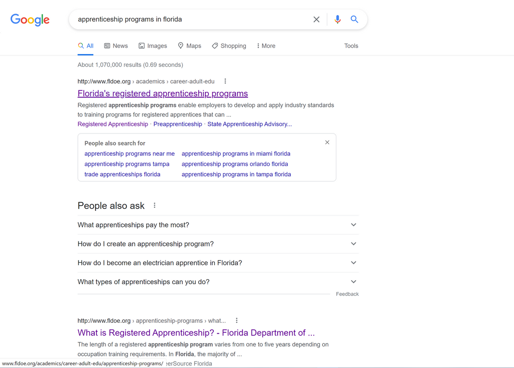 How to Find A&P Apprenticeship programs in the U.S. search