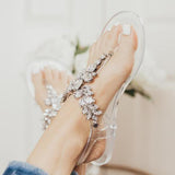 Shoeschics Crystal Clear Sandals