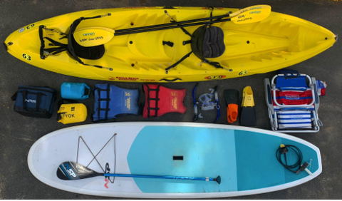 Kayaks, Paddleboards, Snorkeling Rentals
