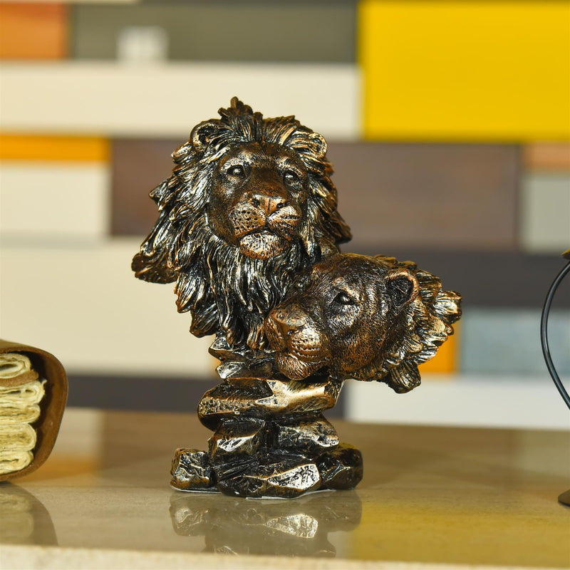 Brass Lion Statue (10.5 Inch) – Vedansh Craft