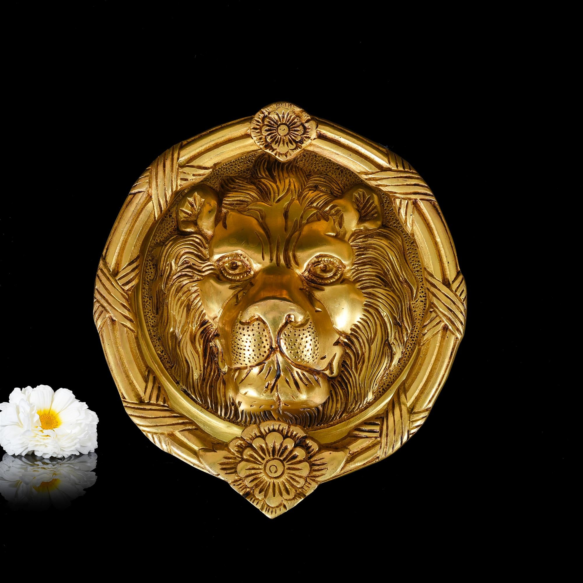 Brass Lion Statue (10.5 Inch) – Vedansh Craft