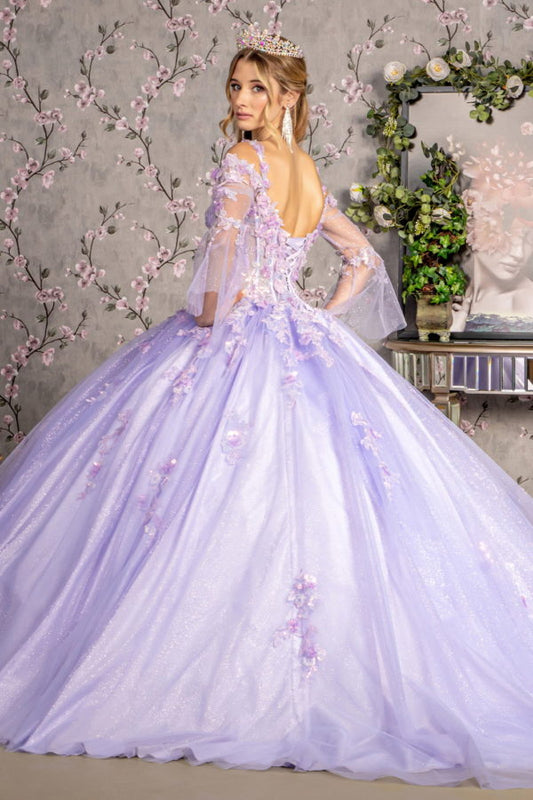 Purple Ball Gown Quince Dresses Tulle Sweetheart Sequin Wedding Dresse