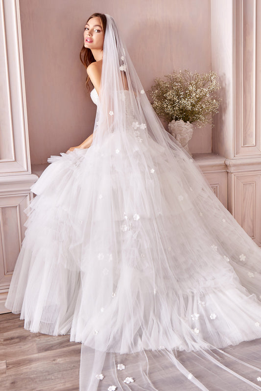 Andrea & Leo Couture A1042W - LIZA FLORAL WEDDING/BRIDAL GOWN