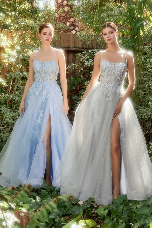 Strapless Corset Tulle Ball Gown by Andrea & Leo Couture A1050