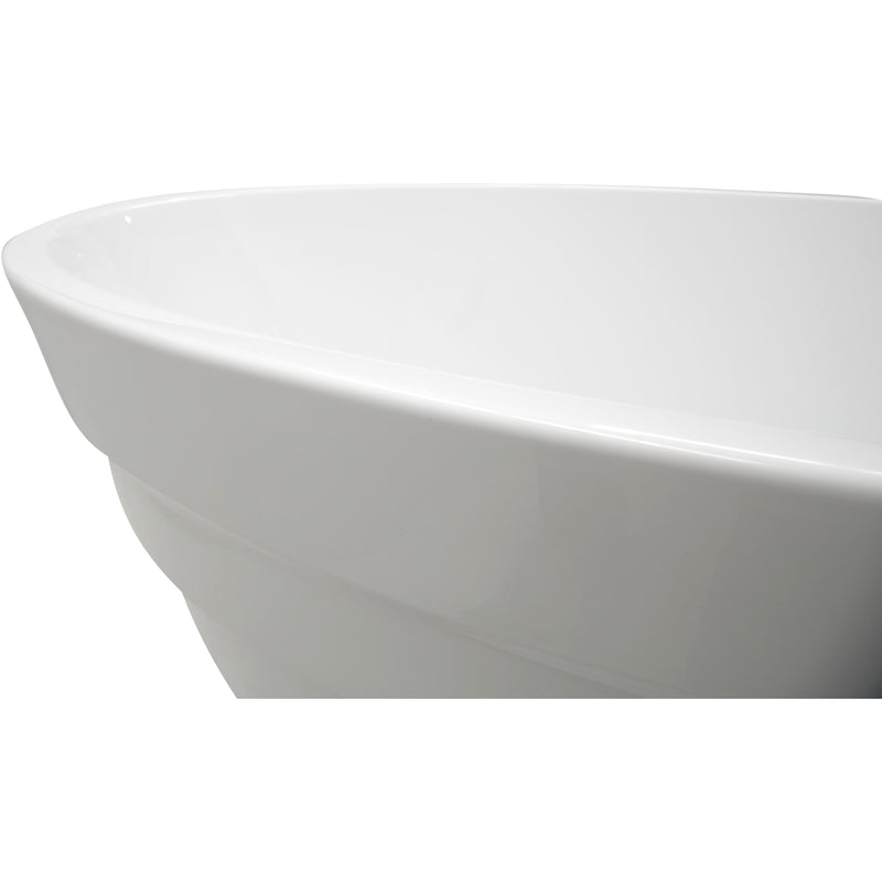Anzzi FT-AZ068 Nimbus 5.6 ft. Acrylic Center Drain Freestanding Bathtub in Glossy White (5792935674013)